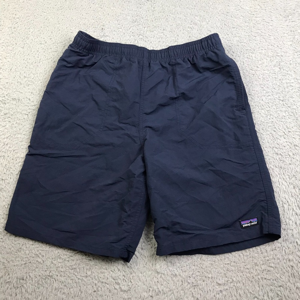 Patagonia Baggies Shorts Youth Boys 2XL Navy 8" Performance NetPlus Shells